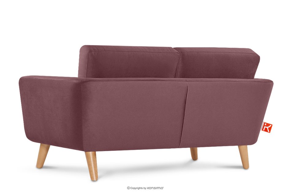TAGIO Rosa skandinavisches 2-Sitzer-Sofa koralle - Foto 3
