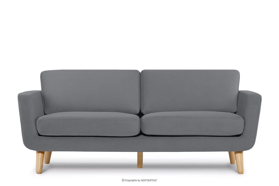 TAGIO Skandinavisches 3-Sitzer-Sofa in Grau grau - Foto 0