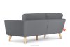 TAGIO Skandinavisches 3-Sitzer-Sofa in Grau grau - Foto 4