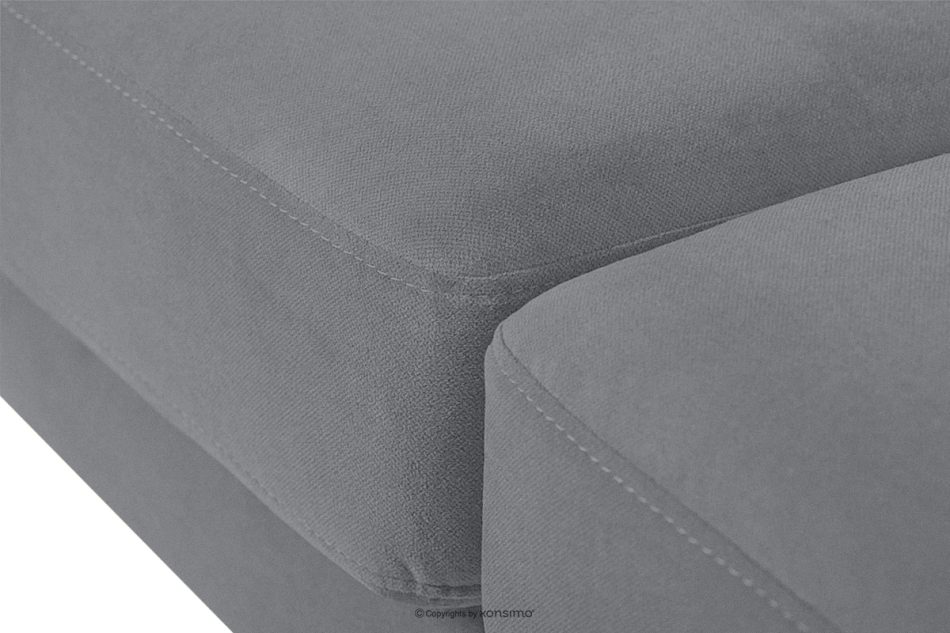 TAGIO Skandinavisches 3-Sitzer-Sofa in Grau grau - Foto 6