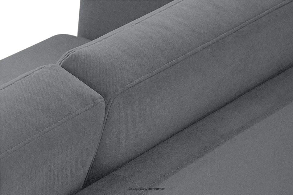 TAGIO Skandinavisches 3-Sitzer-Sofa in Grau grau - Foto 7