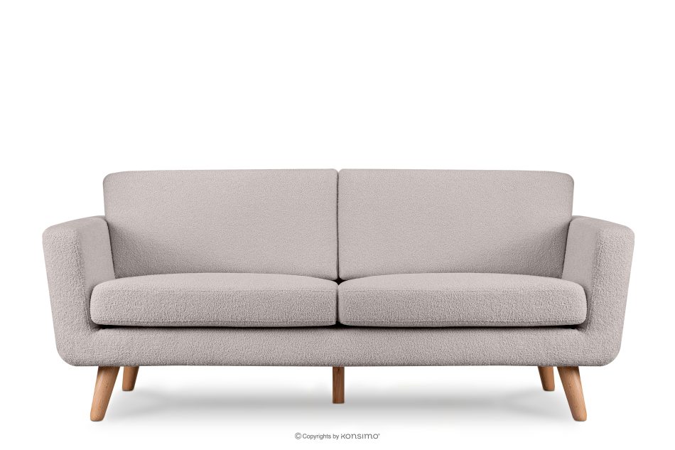 TAGIO Skandinavisches 3-Sitzer-Sofa in Hellgrau Bouclé hellgrau - Foto 0