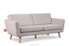 TAGIO Skandinavisches 3-Sitzer-Sofa in Hellgrau Bouclé hellgrau - Foto 3