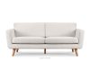 Skandinavisches 3-Sitzer-Sofa in Weiß Bouclé