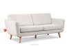TAGIO Skandinavisches 3-Sitzer-Sofa in Weiß Bouclé weiß - Foto 3