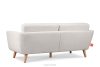 TAGIO Skandinavisches 3-Sitzer-Sofa in Weiß Bouclé weiß - Foto 5