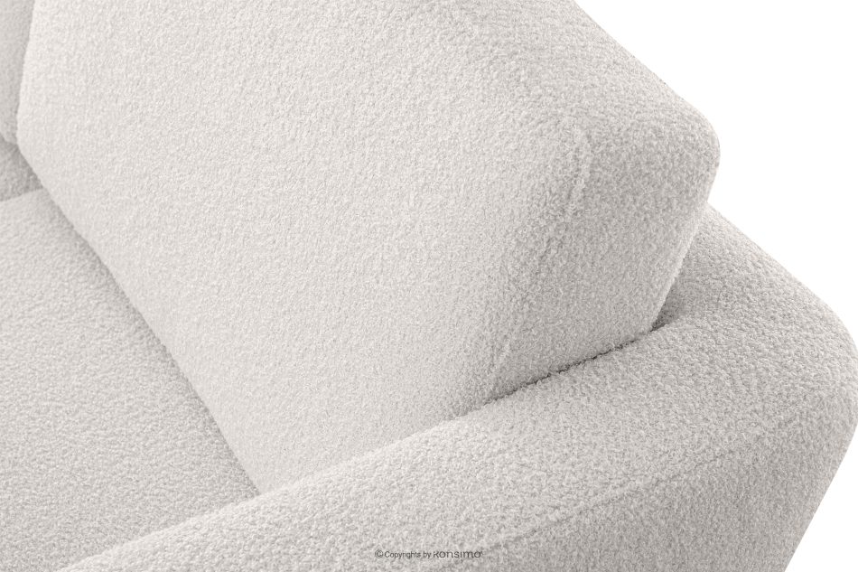 TAGIO Skandinavisches 3-Sitzer-Sofa in Weiß Bouclé weiß - Foto 6