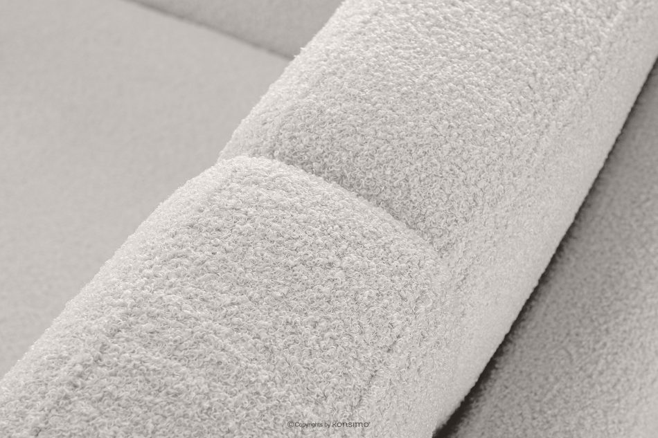 TAGIO Skandinavisches 3-Sitzer-Sofa in Weiß Bouclé weiß - Foto 8