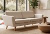 TAGIO Skandinavisches 3-Sitzer-Sofa in Creme Bouclé creme - Foto 2
