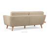 TAGIO Skandinavisches 3-Sitzer-Sofa in Beige Bouclé beige - Foto 5