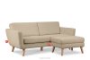 TAGIO Skandinavisches 3-Sitzer-Sofa in Beige Bouclé beige - Foto 6