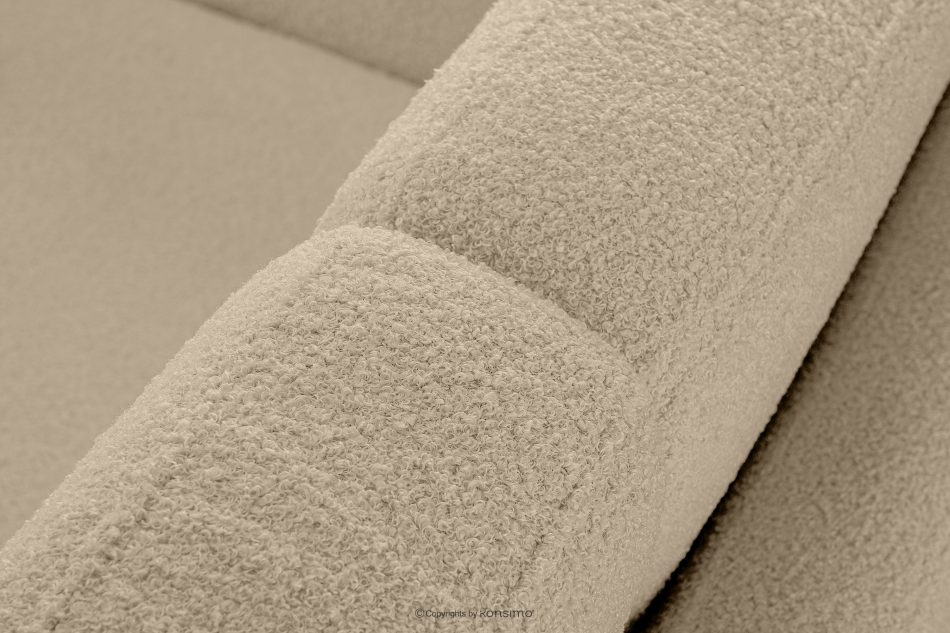 TAGIO Skandinavisches 3-Sitzer-Sofa in Beige Bouclé beige - Foto 8