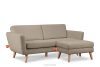 TAGIO Skandinavisches 3-Sitzer-Sofa in Graubeige Bouclé graubeige - Foto 6