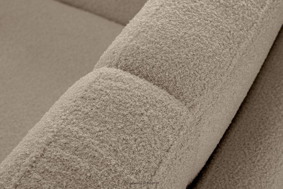 TAGIO Skandinavisches 3-Sitzer-Sofa in Graubeige Bouclé graubeige - Foto 8