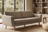 TAGIO Skandinavisches 3-Sitzer-Sofa in Graubeige Bouclé graubeige - Foto 2