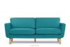 Skandinavisches 3-Sitzer-Sofa in Türkis