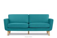 Skandinavisches 3-Sitzer-Sofa in Türkis