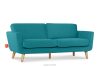 TAGIO Skandinavisches 3-Sitzer-Sofa in Türkis türkis - Foto 3