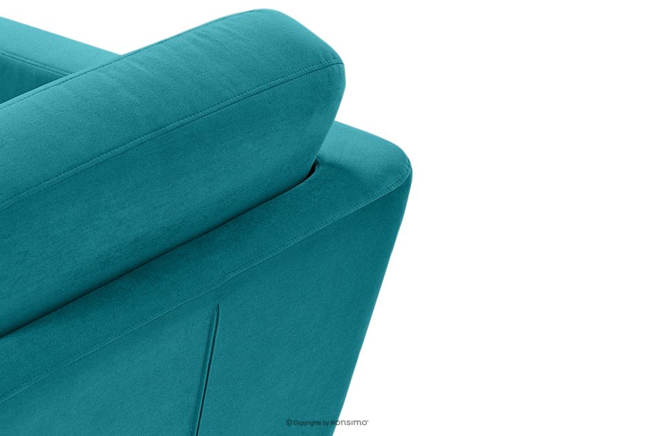 TAGIO Skandinavisches 3-Sitzer-Sofa in Türkis türkis - Foto 5