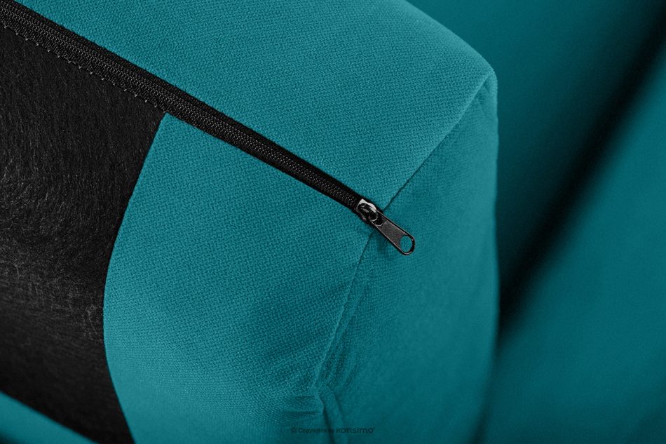 TAGIO Skandinavisches 3-Sitzer-Sofa in Türkis türkis - Foto 10