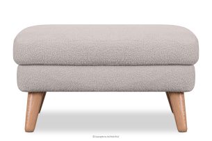 TAGIO, https://konsimo.de/kollektion/tagio/ Hellgrauer skandinavischer Sitzhocker Bouclé hellgrau - Foto