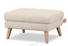 TAGIO Cremefarbener skandinavischer Sitzhocker Bouclé creme - Foto 3