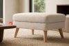 TAGIO Cremefarbener skandinavischer Sitzhocker Bouclé creme - Foto 2