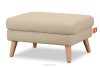 TAGIO Brauner skandinavischer Sitzhocker Bouclé beige - Foto 3