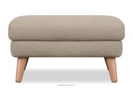Skandinavischer Sitzhocker aus boucle Stoff