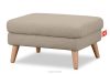 TAGIO Skandinavischer Sitzhocker aus boucle Stoff graubeige - Foto 3