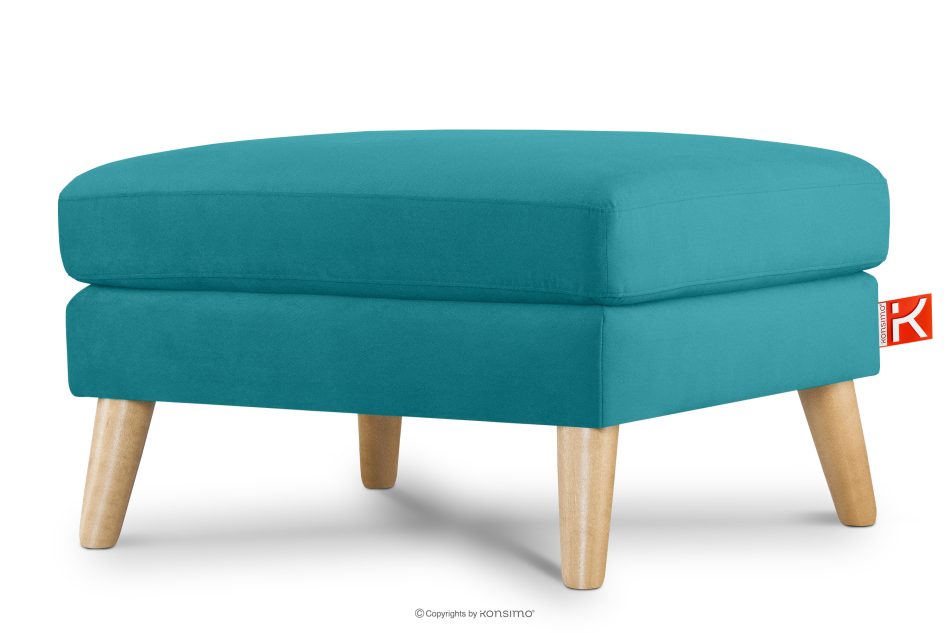 TAGIO Türkis skandinavische pouffe türkis - Foto 2