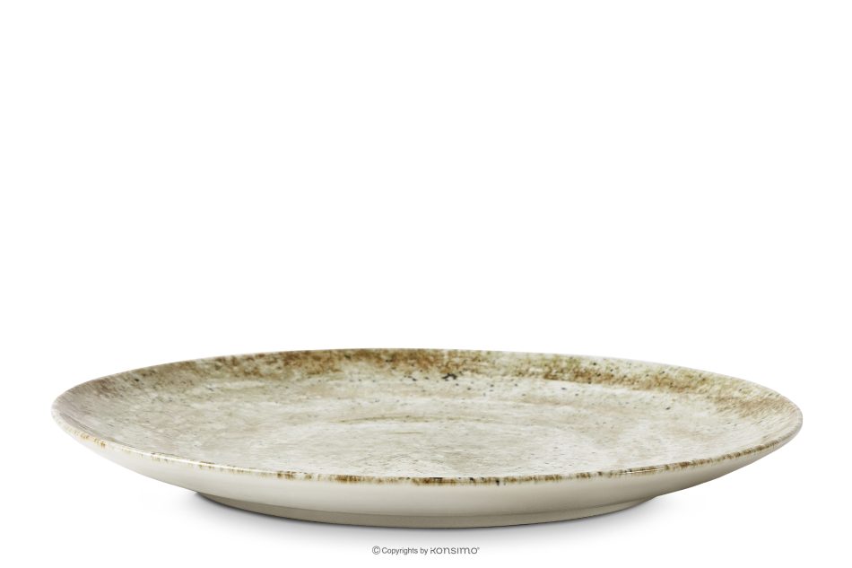 ERATO Speiseteller aus beigefarbenem Porzellan beige - Foto 0
