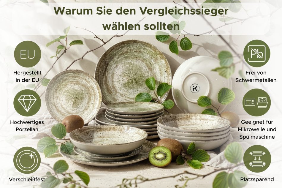 ERATO Suppenteller aus beigem Porzellan beige - Foto 5