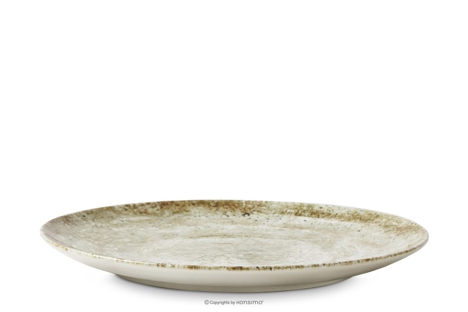 ERATO Beigefarbener Porzellan Dessertteller 6 tlg. beige - Foto 2