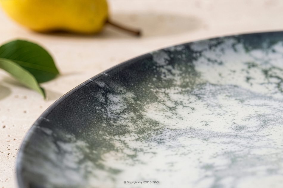 FINGO Porzellan Dessertteller boho grün mehrfarbig - Foto 7
