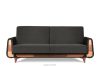 GUSTAVO Schlafsofa aus grauem Velours anthrazit - Foto 1