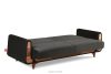 GUSTAVO Schlafsofa aus grauem Velours anthrazit - Foto 6