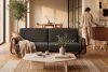 GUSTAVO Schlafsofa aus grauem Velours anthrazit - Foto 9
