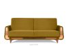 GUSTAVO Schlafsofa aus gelbem Velours gelb - Foto 1