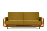 Schlafsofa aus gelbem Velours