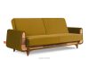 GUSTAVO Schlafsofa aus gelbem Velours gelb - Foto 3