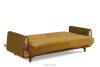 GUSTAVO Schlafsofa aus gelbem Velours gelb - Foto 6