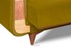 GUSTAVO Schlafsofa aus gelbem Velours gelb - Foto 7