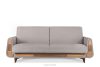 GUSTAVO Dreisitzer-Sofa Bouclé aus Eschenstoff asche - Foto 1