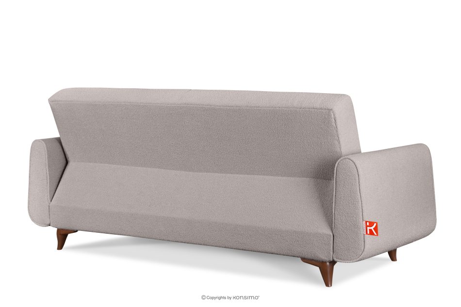 GUSTAVO Dreisitzer-Sofa Bouclé aus Eschenstoff asche - Foto 3