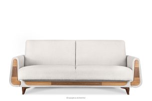 GUSTAVO, https://konsimo.de/kollektion/gustavo/ Dreisitzer-Sofa Bouclé aus weißem Oberstoff weiß - Foto