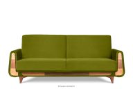 Schlafsofa Velours oliv