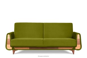 GUSTAVO, https://konsimo.de/kollektion/gustavo/ Schlafsofa Velours oliv olive - Foto