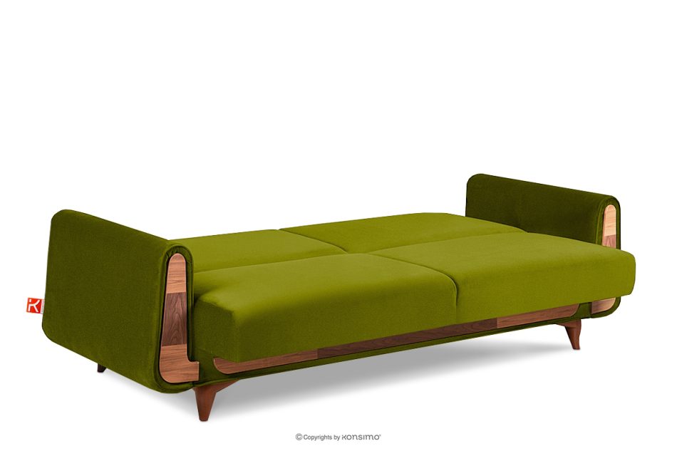 GUSTAVO Schlafsofa Velours oliv olive - Foto 5
