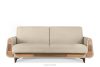 GUSTAVO Dreisitzer-Sofa Bouclé aus cremefarbenem Oberstoff creme - Foto 1